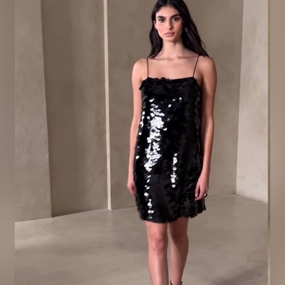 Banana Republic TEIA SEQUIN MINI DRESS X Size L Tall NWT - Picture 3 of 7
